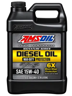 AMSOIL SIGNATURE SERIES 15W-40 100% SYNTHETIC MAX-DUTY DIESEL OIL