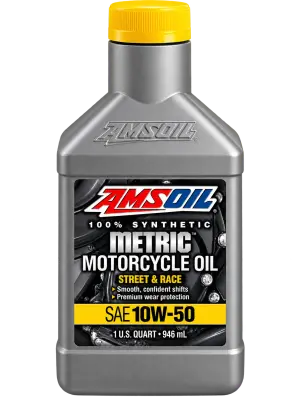 AMSOIL 10W-50 Synthetic Metric Motorcycle Oil
