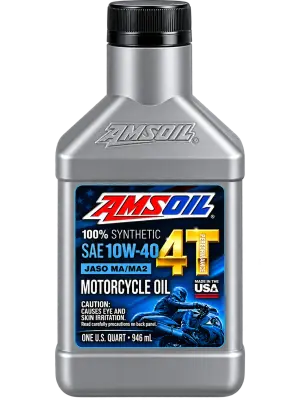 AMSOIL 100% SYNTHETIC 4T PERFORMANCE MOTORCYCLE OIL 10W-40