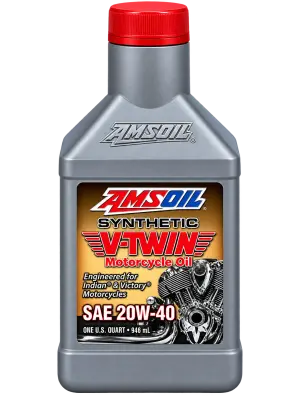 AMSOIL 20W-40 100% SYNTHETIC V-TWIN MOTORCYCLE OIL