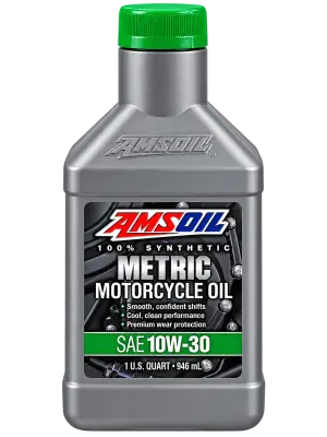 AMSOIL 10W-30 100% SYNTHETIC METRIC MOTORCYCLE OIL