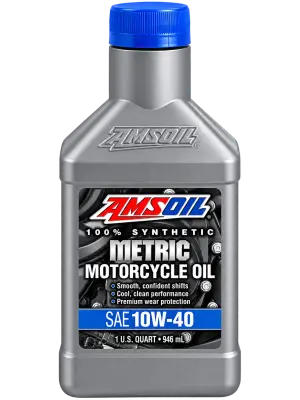 AMSOIL 10W-40 100% SYNTHETIC METRIC MOTORCYCLE OIL
