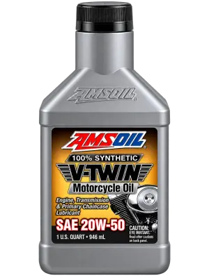 AMSOIL 20W-50 100% SYNTHETIC V-TWIN MOTORCYCLE OIL