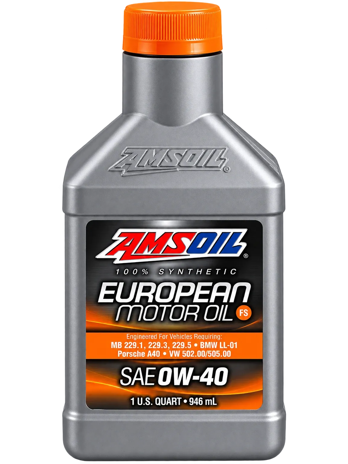 AMSOIL 0W-40 FS 100% Synthetic European Motor Oil · 946 ml AMSOIL 0W-40 FS 100% Synthetic European Motor Oil · 946 ml