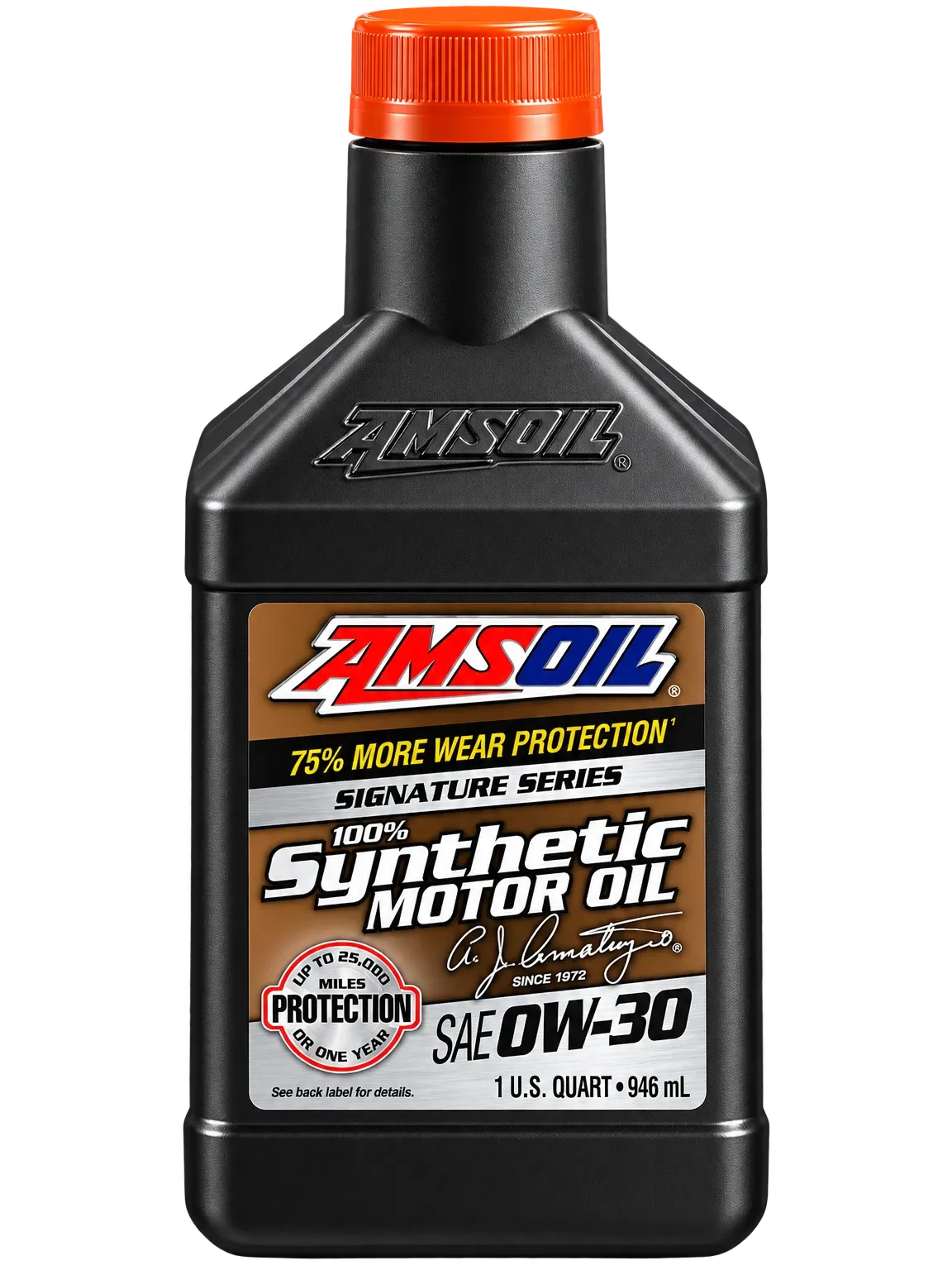 AMSOIL SIGNATURE SERIES 0W-30 100% SYNTHETIC MOTOR OIL · 946 ml AMSOIL SIGNATURE SERIES 0W-30 100% SYNTHETIC MOTOR OIL · 946 ml