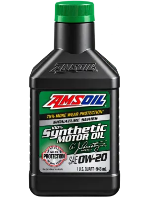 AMSOIL SIGNATURE SERIES 0W-20 100% SYNTHETIC MOTOR OIL · 946 ml