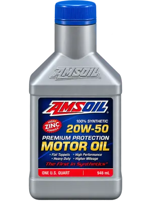 AMSOIL PREMIUM PROTECTION 20W-50 100% SYNTHETIC MOTOR OIL · 946 ml