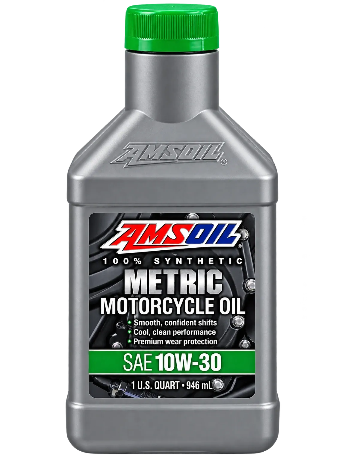 AMSOIL 10W-30 100% SYNTHETIC METRIC MOTORCYCLE OIL · 946 ml AMSOIL 10W-30 100% SYNTHETIC METRIC MOTORCYCLE OIL · 946 ml