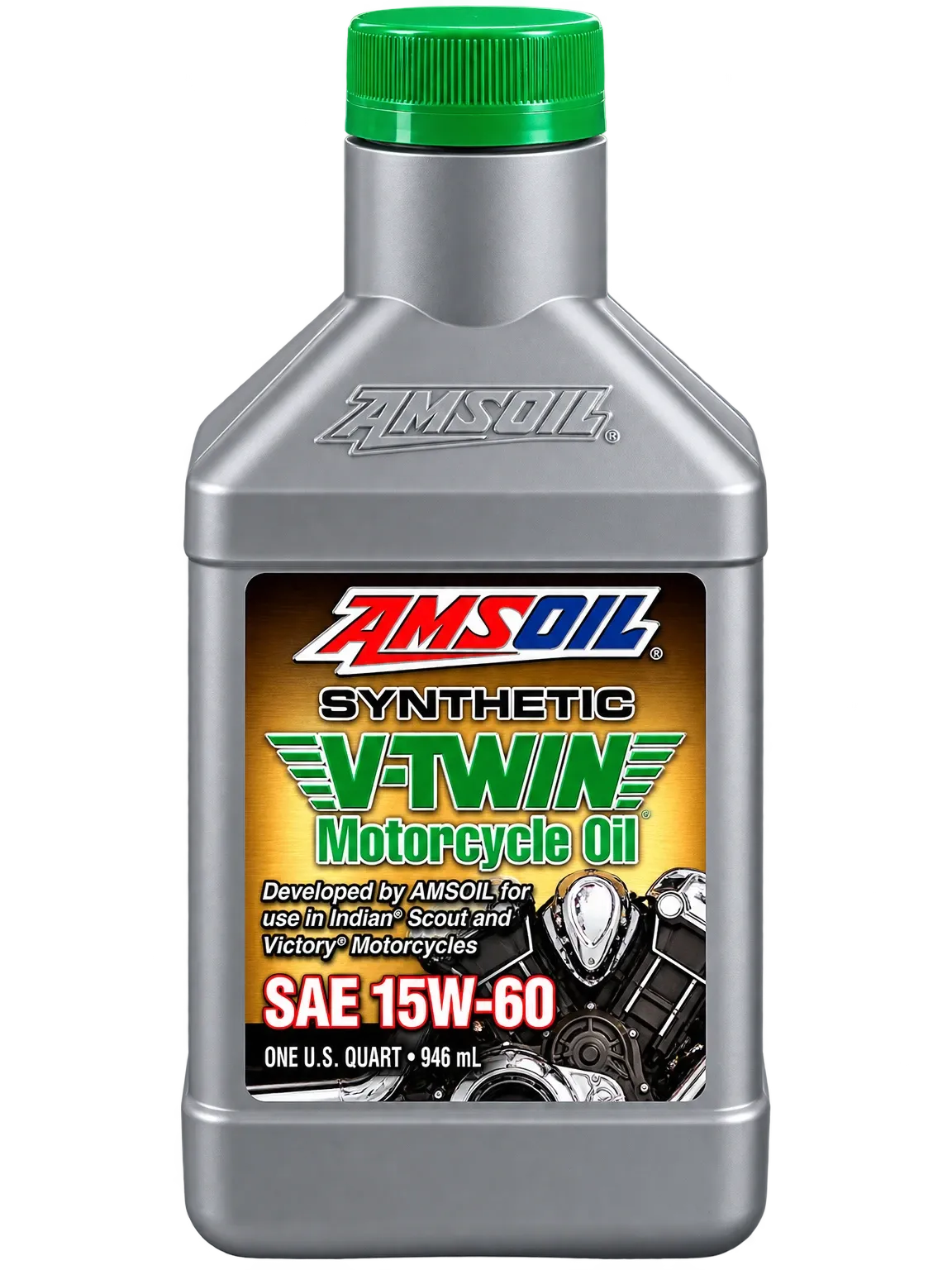 AMSOIL 15W-60 100% SYNTHETIC V-TWIN MOTORCYCLE OIL · 946 ml AMSOIL 15W-60 100% SYNTHETIC V-TWIN MOTORCYCLE OIL · 946 ml